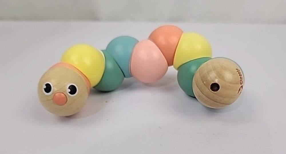 Classic World 54235 Wooden Babies, Toddlers and Kids, Twist Caterpillar (Pastel)